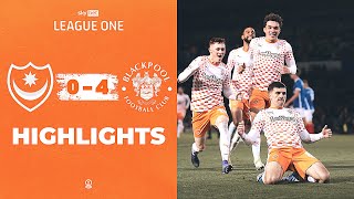 Highlights  Portsmouth v Blackpool [upl. by Bren211]