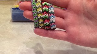 Easy Chevron Rainbow Loom Rubber Band Bracelet [upl. by Halden948]