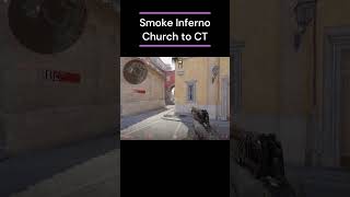 Smoke Inferno  Church to CT cs2 smoke tuto Karibou Inferno Church CT Bplant strong [upl. by Neyuq342]