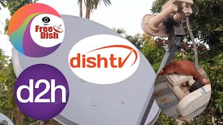 How to monoblock lnb se Dish TvDDfree Dish And Videocon signal setting 2 feet Dish antena [upl. by Shelden959]