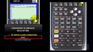 Conversion de Angulos en la HP 50g [upl. by Nwahshar862]