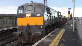 Irish Rail 071 Class Loco Number 085 on Tara Mines  Skerries Dublin [upl. by Ingraham231]