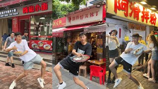 Chinese guy dancing with food meme  Compilation Douyin [upl. by Arema782]