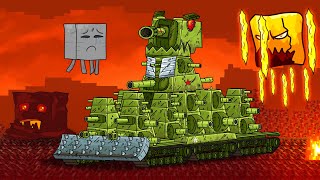 How did I get into Minecraft The KV44 in Minecraft  Cartoons about tanks [upl. by Ger468]