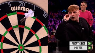 Angry Ginge vs Pieface 🎯  2024 Premier League Darts [upl. by Aiselad496]