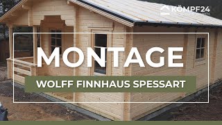 Wir montieren ein Wochenend Ferienhaus  das Wolff Finnhaus Spessart [upl. by Hathaway812]