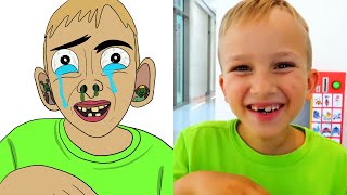 Vlad and Niki new Funny stories about Toys l Drawing Meme [upl. by Safir]