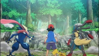 Ash Greninja Returns  Greninja trains Lucario  Pokemon Journey Episode 108 AMV [upl. by Anilejna108]