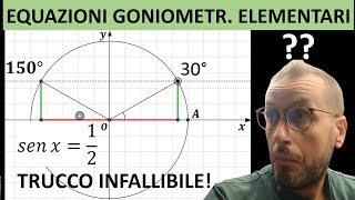 14  Equazioni goniometriche elementari il trucco della perpendicolare [upl. by Ful]