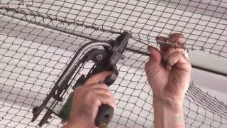 How to Install Heavy Duty Bird Netting A StepbyStep Tutorial Professional Bird Net Installation [upl. by Pejsach]