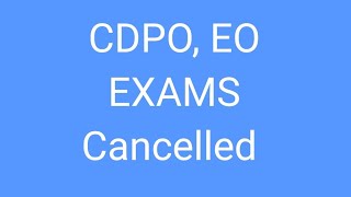 CDPO EO Exams Cancelled by TGPSC [upl. by Vallie]