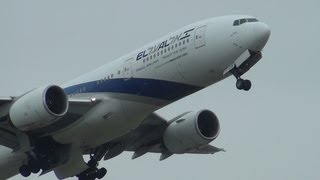 the incredible roar of RR Trent 800  Boeing 777s takeoff  Rome [upl. by Atalie]