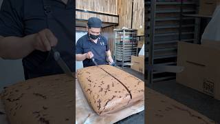 Delicious Chocolate Castella Cake Cutting [upl. by Herrera180]