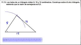 Construcción de un triángulo semejante [upl. by Aim]