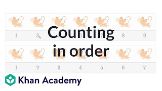 Counting in order  Counting  Early Math  Khan Academy [upl. by Tristam]