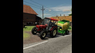 Windrowing grass UTH22 [upl. by Pepillo]