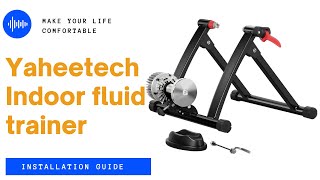 Yaheetech Fluid Indoor Bike Trainer Installation Guide indoorbicktrainer [upl. by Adnawahs242]