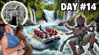 Rafting In Ubud Kanto Lampo Waterfall amp Goa Gajah Temple in Bali 🇮🇩 [upl. by Eentrok]