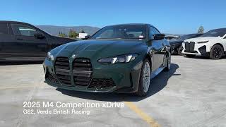 Introducing the refreshed 2025 M4 Competition xDrive in individual Verde British Racing  4K [upl. by Calle]