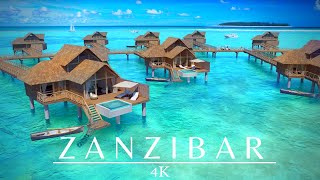 Zanzibar Island 4K Drone 🇹🇿 Tanzania Summer Vibes [upl. by Aldric258]