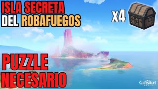 🐦‍🔥 ISLA SECRETA DEL ROBAFUEGOS🐦‍🔥 PUZZLE NECESARIO EXPLORACION 🐦‍🔥 NATLAN 50 Genshin impact [upl. by Goldenberg806]