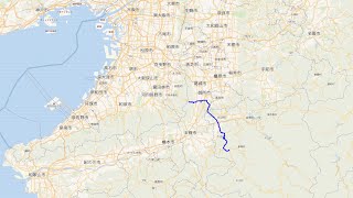 20200811 国道309号 24 奈良県御所市～黒滝村 [upl. by Idnir778]