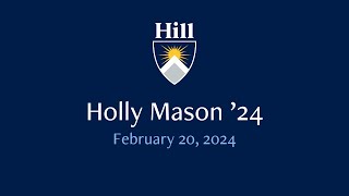 Chapel Talk  Holly Mason 24  February 20 2024 [upl. by Stieglitz]