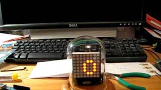 WiseClock  Arduinobased clock 8x8 RG LED matrix [upl. by Tankoos644]