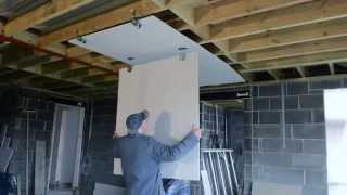 How to Fit Plasterboard to an Existing Ceiling Double Boarding a Plaster Board Drywall Ceiling [upl. by Neumann]