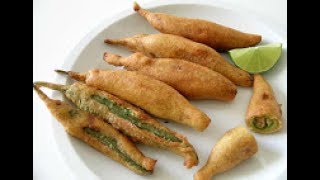 Besan wali Hari Mirch Recipe in hindi  बेसन वाली हरी मिर्च  green chilli with chickpea flour [upl. by Nosredneh]