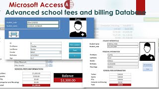 Creating Advanced School Fees and Billing Database in MS Access [upl. by Anilejna]