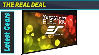 Elite Screens Yard Master Electric 120 Inch 169 Outdoor Motorized Projection Screen for [upl. by Enida]