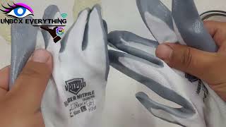 Safety gloves  working gloves for man and women  Pu coted gloves  Rubber safety gloves [upl. by Ainit214]