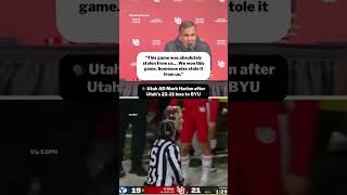 Utah was called for holding on 4th amp 10 to extend BYU’s eventual gamewinning drive 😬 shorts [upl. by Yahiya135]