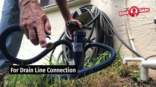 How To Clear Clogged Condensate Drain Lines with Mighty Pump [upl. by Dilan]