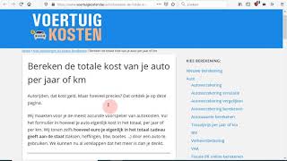 Opdracht 5 kostprijs per km voor een auto berekenen [upl. by Tremain]