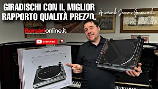 GIRADISCHI AUTOMATICO CON IL MIGLIOR RAPPORTO QUALITÀ PREZZO AUDIO TECHNICA ATLP60X USB [upl. by Aleahpar957]