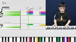 So Alive  Yousician Online Piano Lesson Switching Chords C F G  Arturia KeyLab Essential 61 mk3 [upl. by Meesaw497]