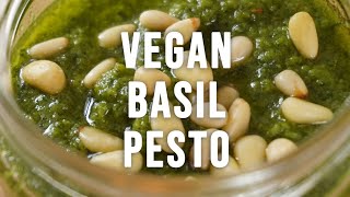 Basil Pesto  Vegan  Quick [upl. by Marleah]