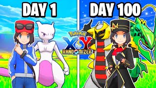 I Spent 100 Days in Pokemon XY Randomizer  FULL POKEMON MOVIE [upl. by Xuaeb535]