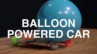 BALLOON POWERED CAR Make your own [upl. by Zullo]