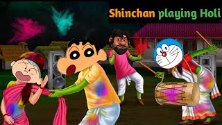 Doreamon and shinchan enjoying with friends😂 comedy episode in hindi 🤣 [upl. by Bruns]