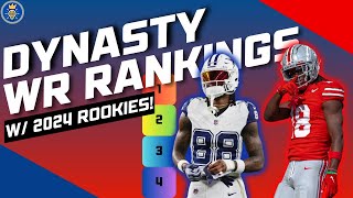 Dynasty WR Rankings  Dynasty Fantasy Football [upl. by Nortyad571]