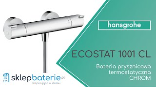 ECOSTAT 1001CL Bateria prysznicowa termostatyczna natynkowa Chrom HANSGROHE 13211000SklepBateriepl [upl. by Llenaej675]