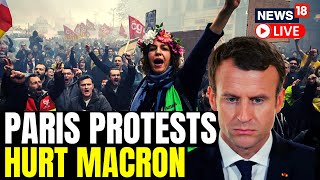 France Pension Protest LIVE News  Violent Protests Continue In France Over Pension Reforms  News18 [upl. by Nehtanhoj]