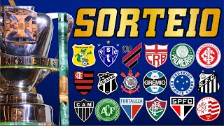 SORTEIO COPA DO BRASIL PRIMEIRA FASE [upl. by Vivle]