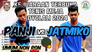 PANJI BTTC vs JATMIKO RF 🏓🏓 8 Besar Umum Non PON Boyolali Cup 2024 [upl. by Enilrad]