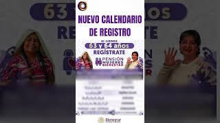 PENSIÓN MUJERES CON BIENESTAR 60 A 64 AÑOS YA HAY CALENDARIO DE REGISTRO [upl. by Atikaj]