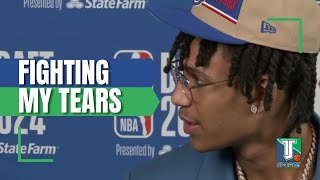 Bobi Klintman on his EMOTIONS after getting DRAFTED by the Detroit Pistons in the 2024 NBA Draft [upl. by Chapland503]