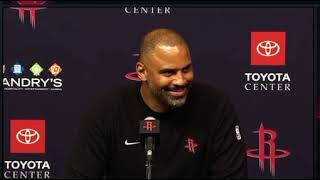 Houston Rockets Postgame Ime Udoka [upl. by Anekahs178]